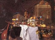 HEEM, Jan Davidsz. de A Table of Desserts g oil painting